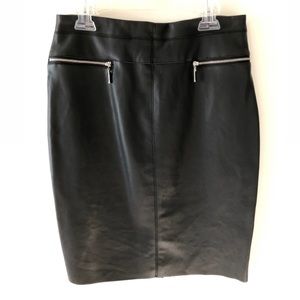 PROMOD Black Leather Skirt